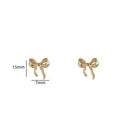 Bow Stud | 14K | E56184-2 | Day&Eve | Stainless steel