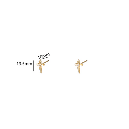 Cross Stud | 14K | E56164-2 | Day&Eve | Stainless steel