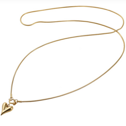 Necklace | Long | Heart Pendant | N56080-2 | Day&Eve | Stainless steel