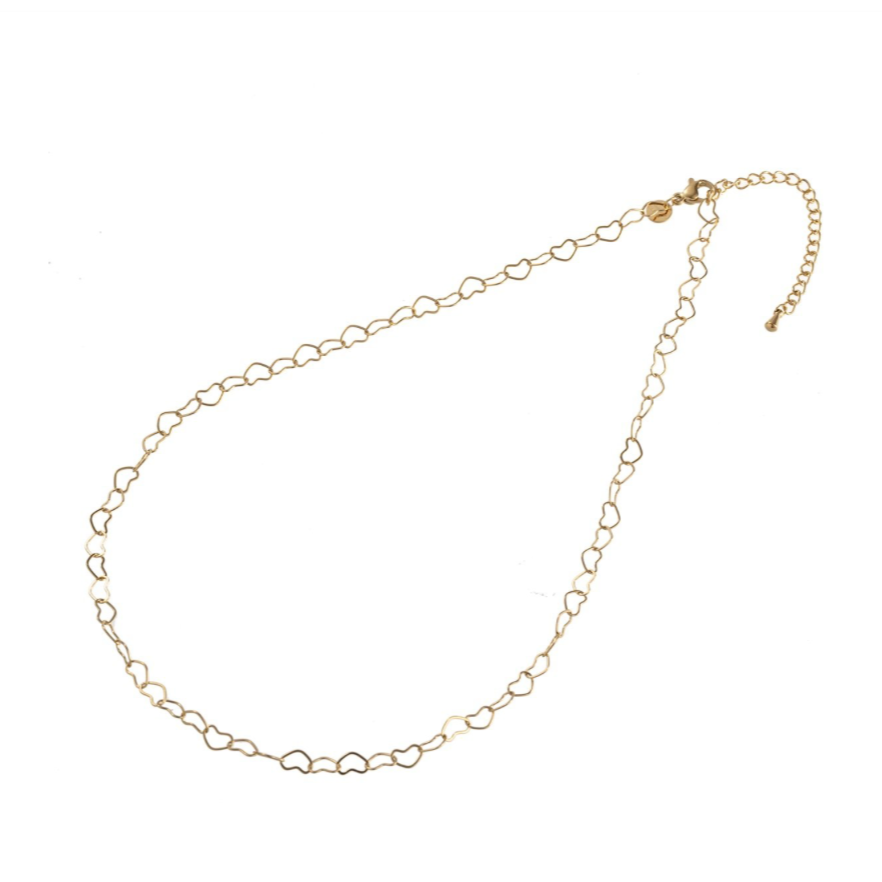 Necklace | Heart Chain | 14K | N3892-2 | Day&Eve | Stainless steel