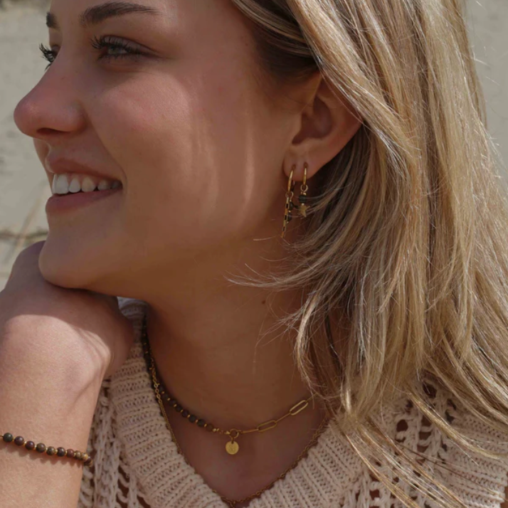 SG | Edelsteen tussenstuk ketting | 4mm