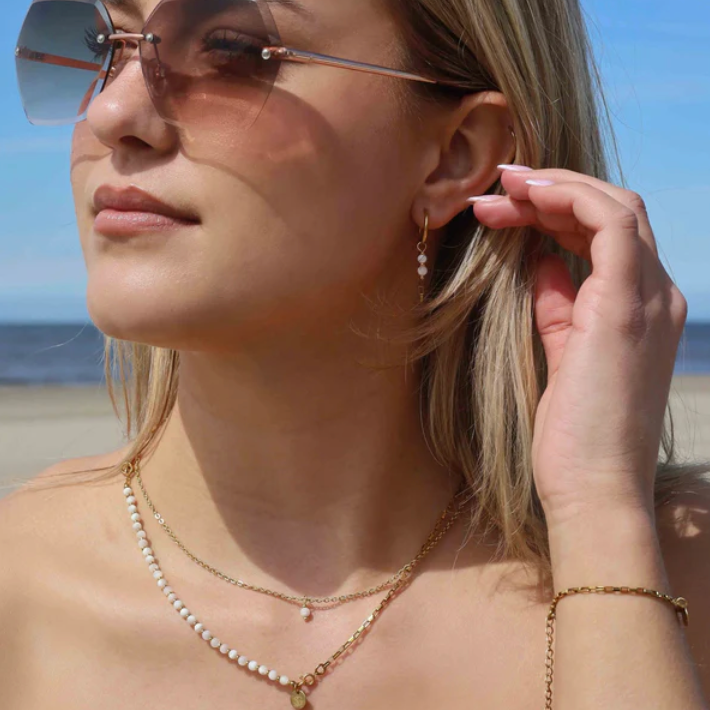 SG | Edelsteen tussenstuk ketting | 4mm