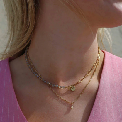 SG | Edelsteen tussenstuk ketting | 4mm