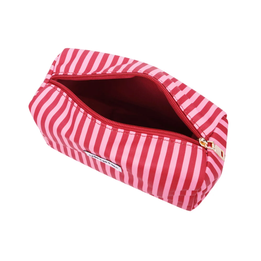 Make-up tas | Kleine Streep | Rood - Roze