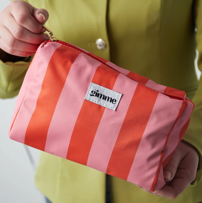 Make-up tas | Streep | Oranje - Roze