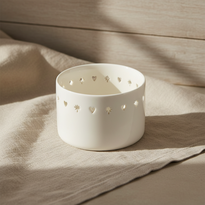 Waxinelichthouder | Keramiek | Hart-Ster