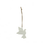 Porseleinen Ornament Duif Gesloten Vleugels