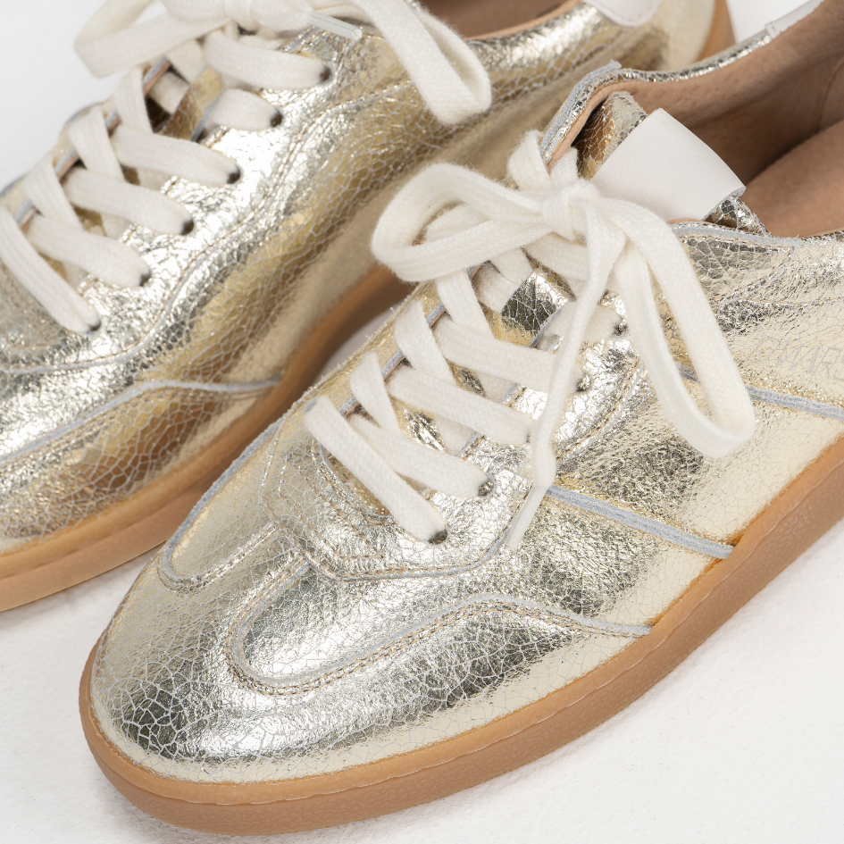 Sneaker Poona Crackled Champagne Off White