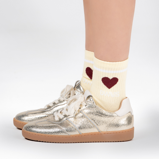 Sneaker Poona Crackled Champagne Off White
