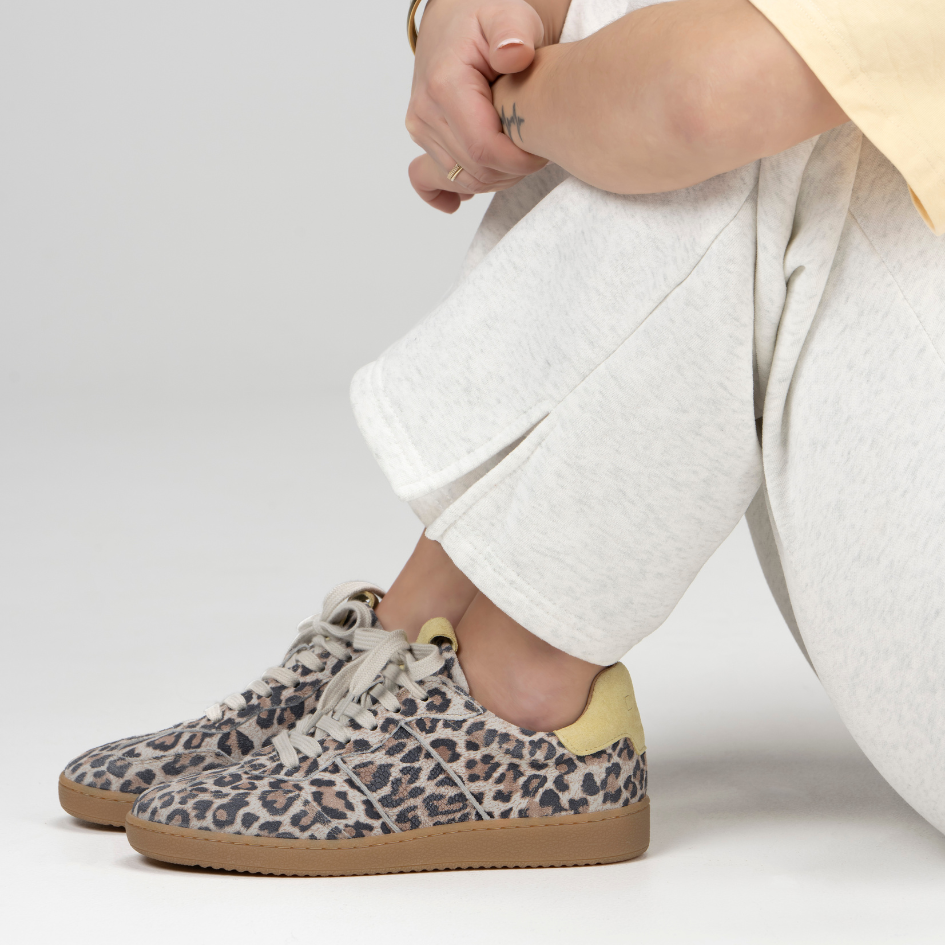 Sneaker Poona leopard Sand- Butter