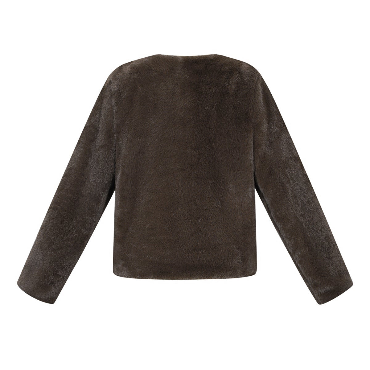 Soft luxe jas Sophie Bruin Maat: S/36