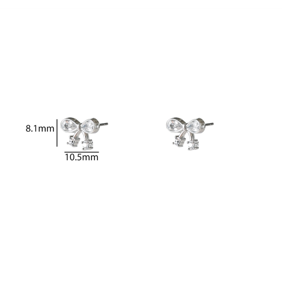 Sparkle Bow Stud E56166-1
