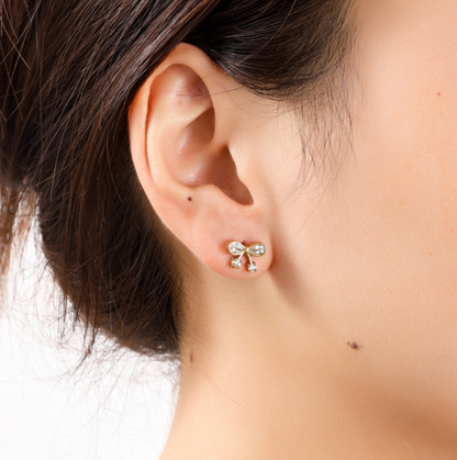 Sparkle Bow Stud E56166-2