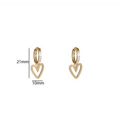 Sparkle Heart Hoop E56122-1