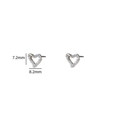 Sparkle Heart Stud E56170-1