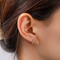 Sparkle Oval Round Stud E56424-2