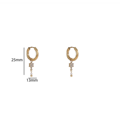 Subtle Spark Hoop E56120-2
