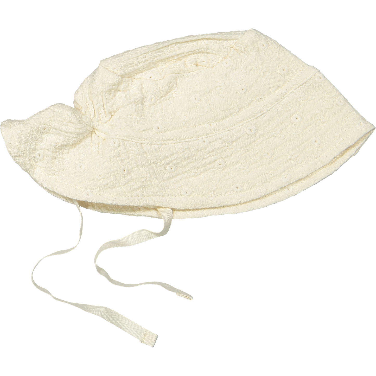 Summer hat Bailey woven White embroidery