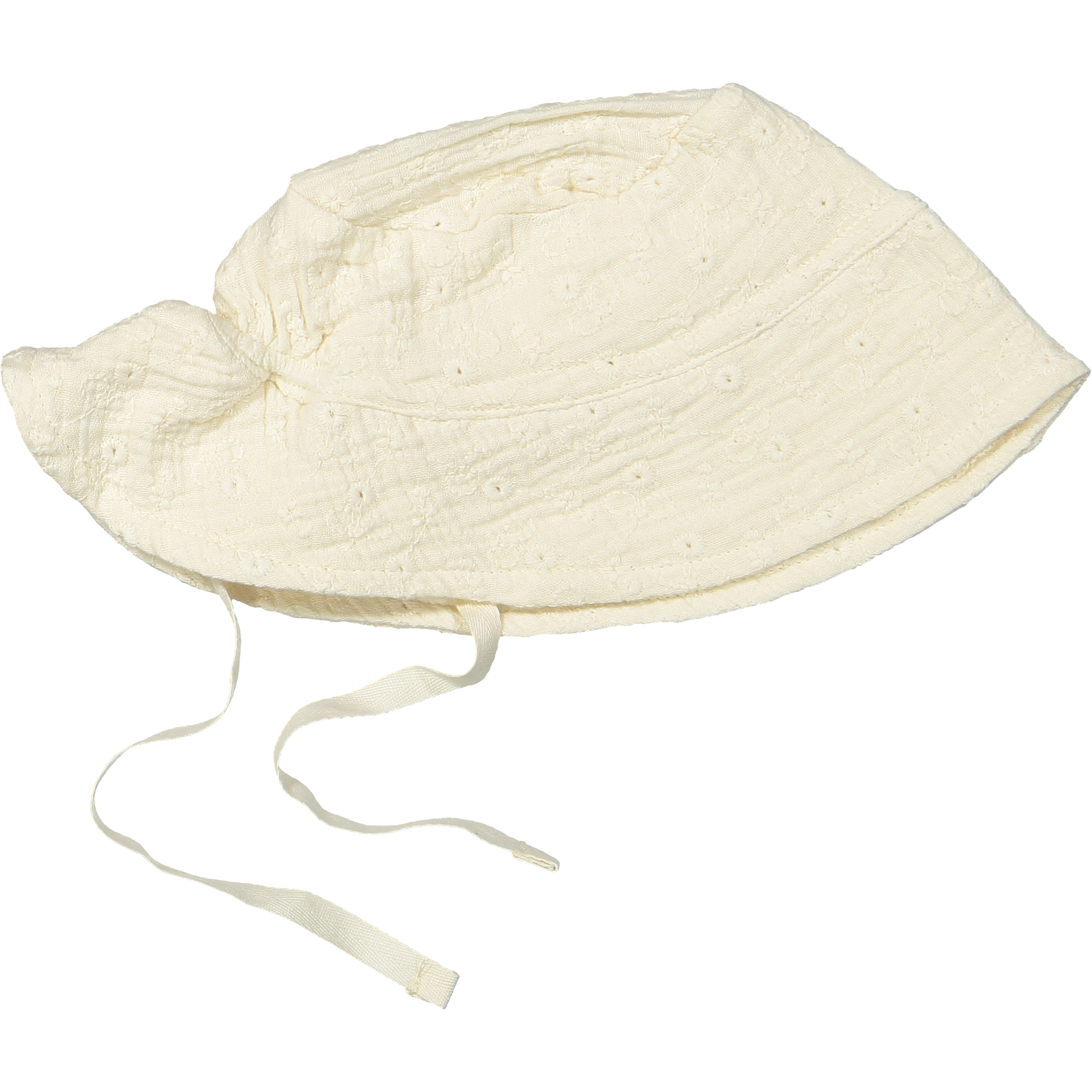 Summer hat Bailey woven White embroidery