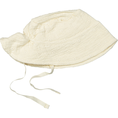 Summer hat Bailey woven White embroidery