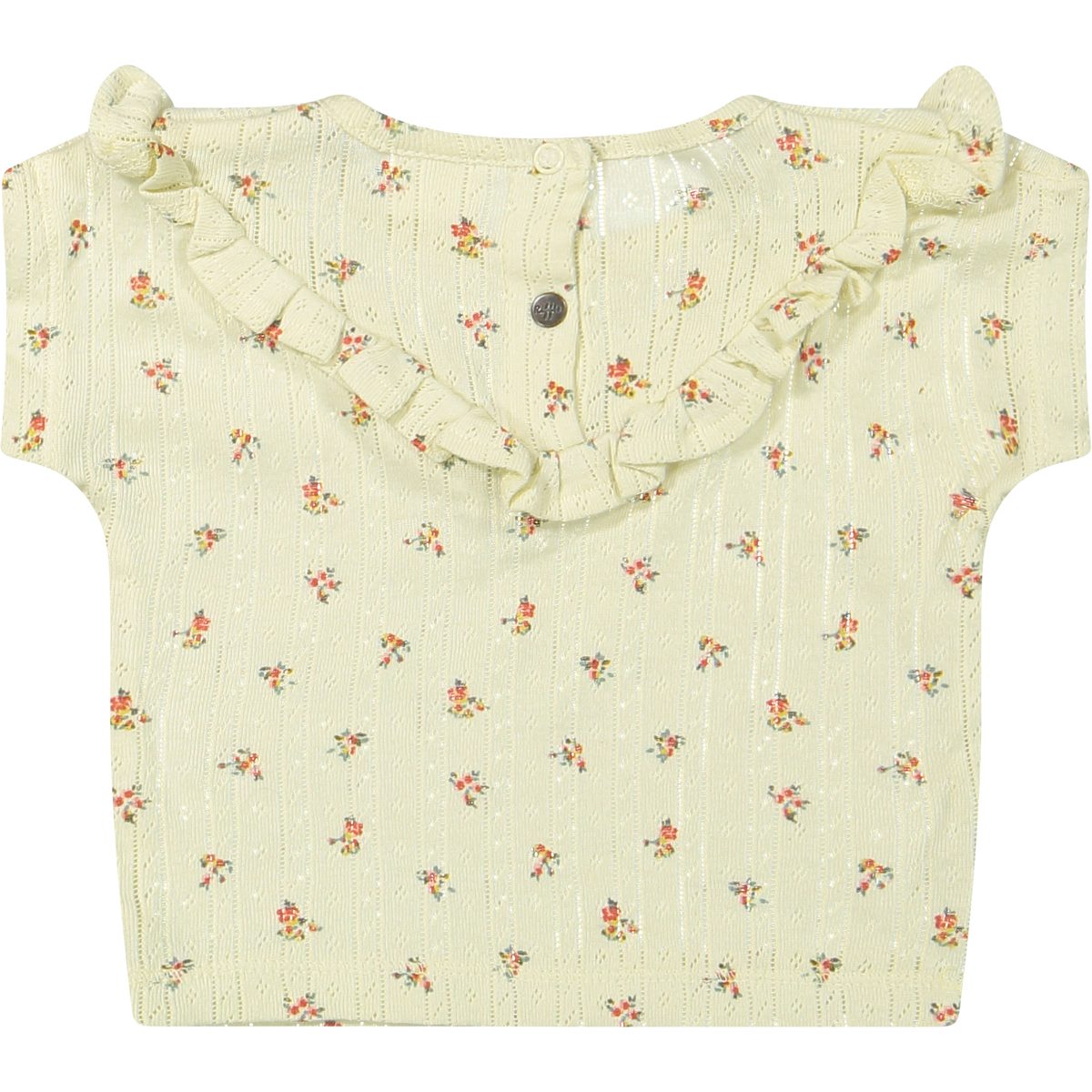 T-shirt Marry Jacquard Rib Top Ecru
