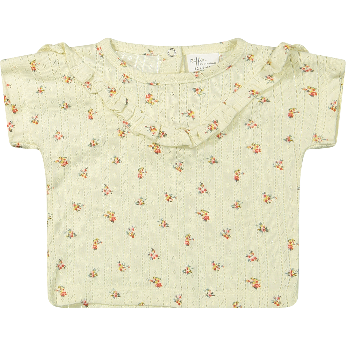T-shirt Marry Jacquard Rib top Ecru
