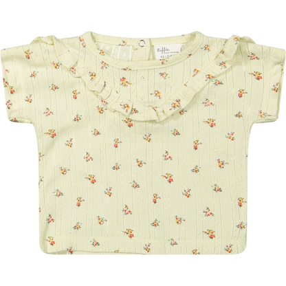 T-shirt Marry Jacquard Rib top Ecru