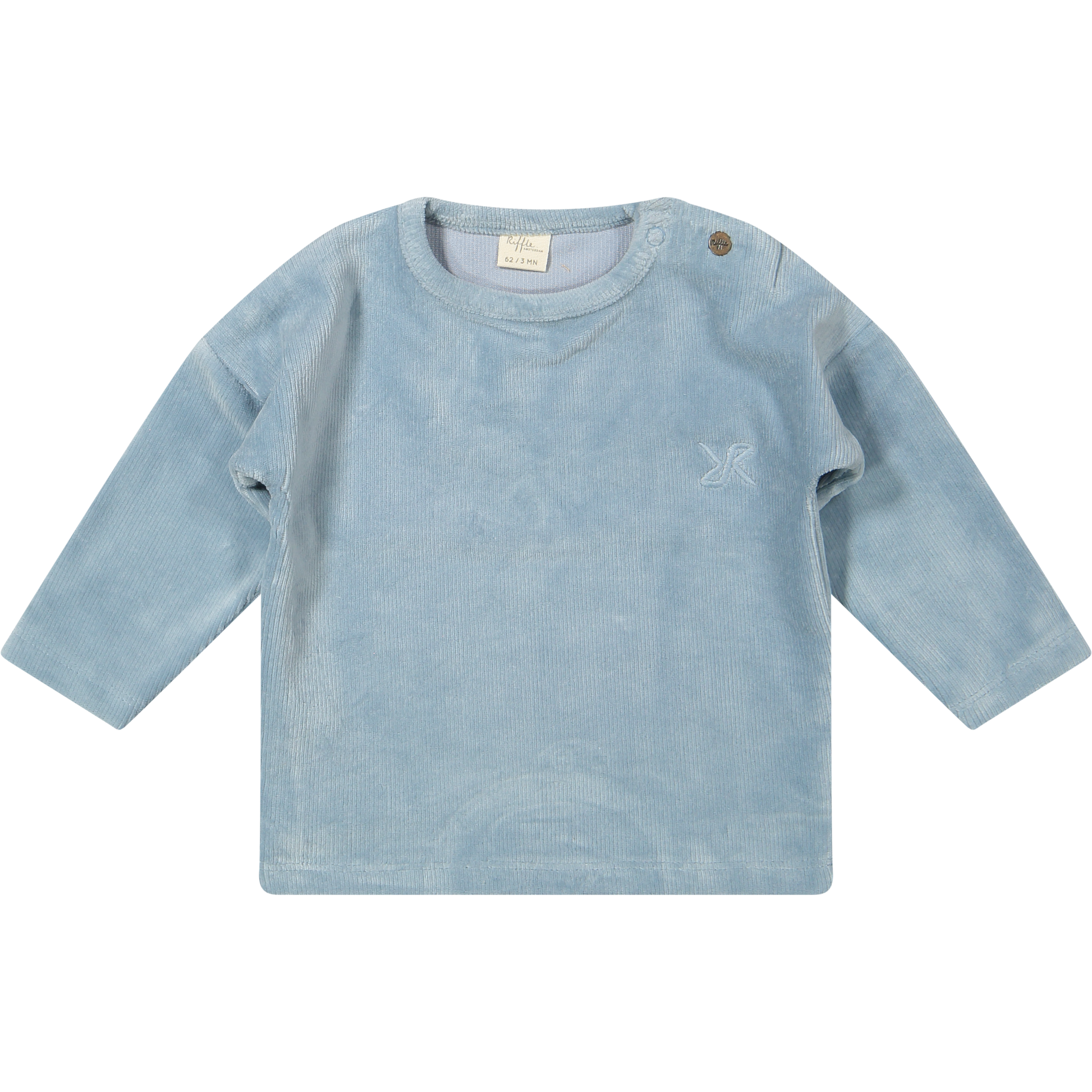 T-shirt Moon Corduroy rib Blue