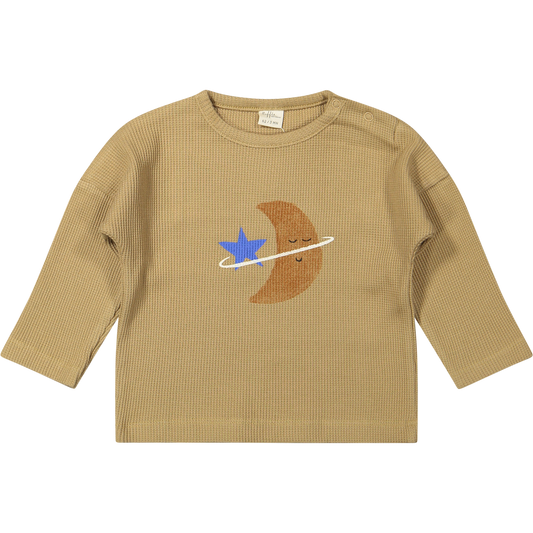 T-shirt Moon Rib Waffle Thannin