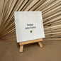 Tegeltje Happy new home Wit
