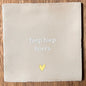Tegeltje Hiep hiep hoera | Beige