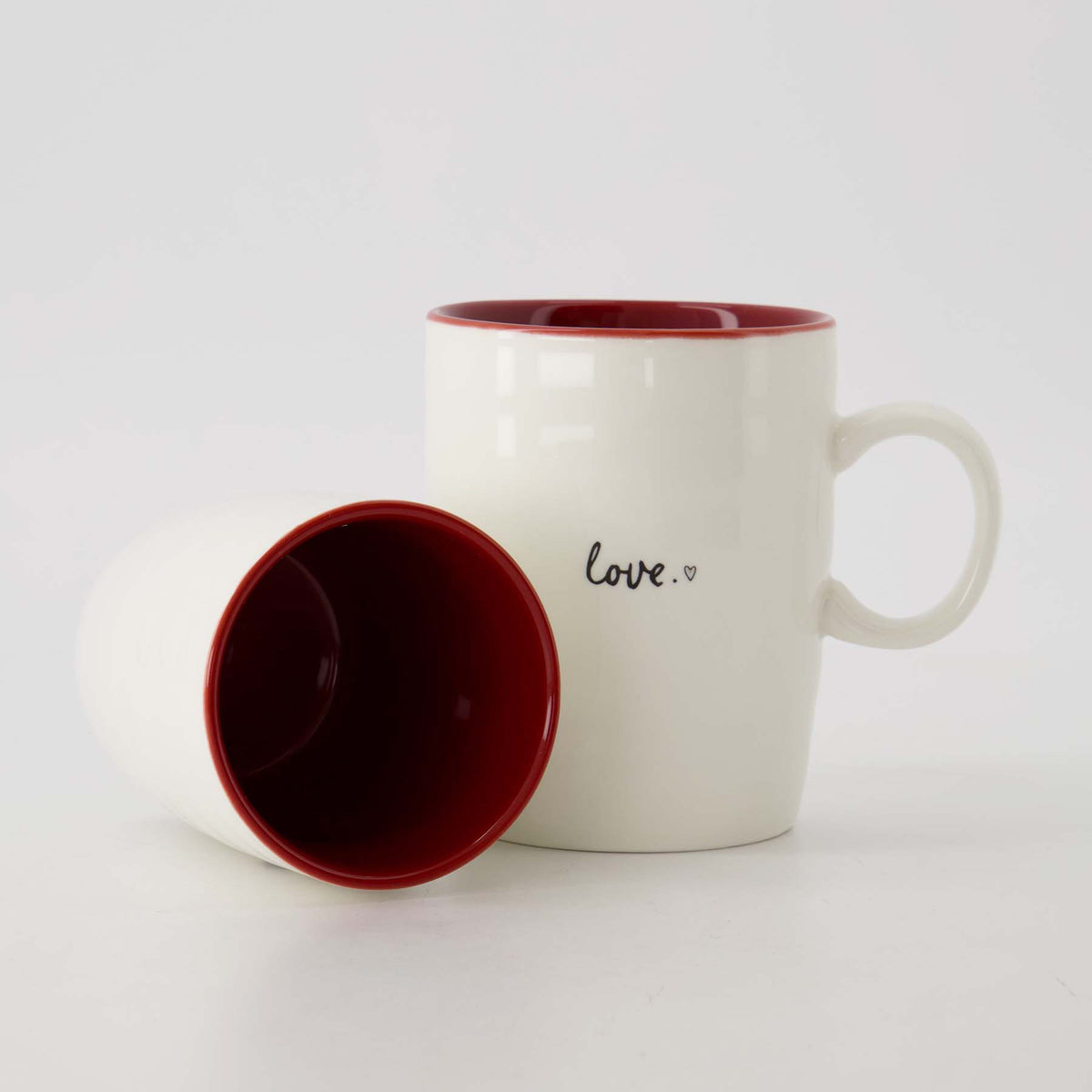 Theemok Love Wit Rood Zwart