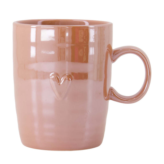 Theemok Parelmoer Hartje | Roze