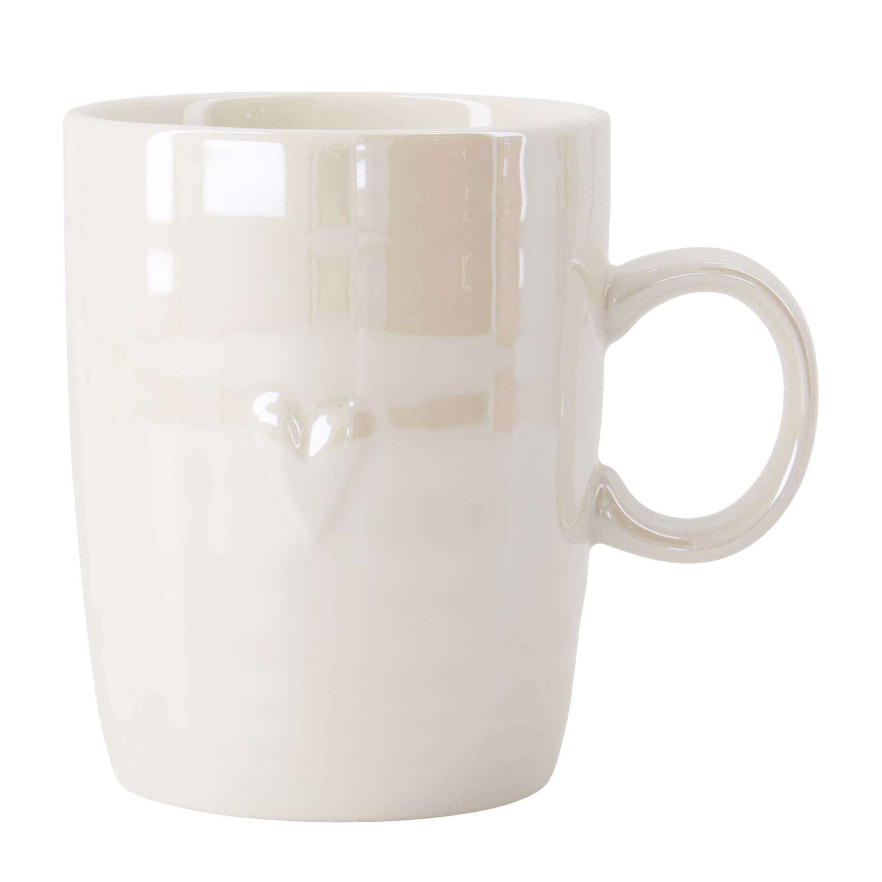 Theemok Parelmoer Hartje | Wit