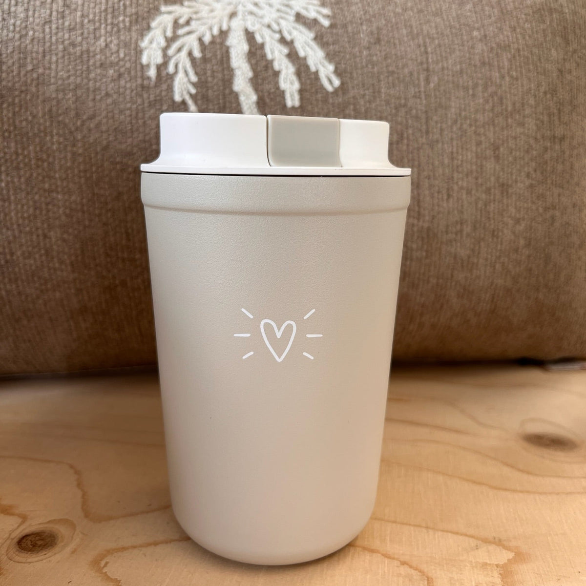 Thermosbeker Love This Day Zand 350 ml