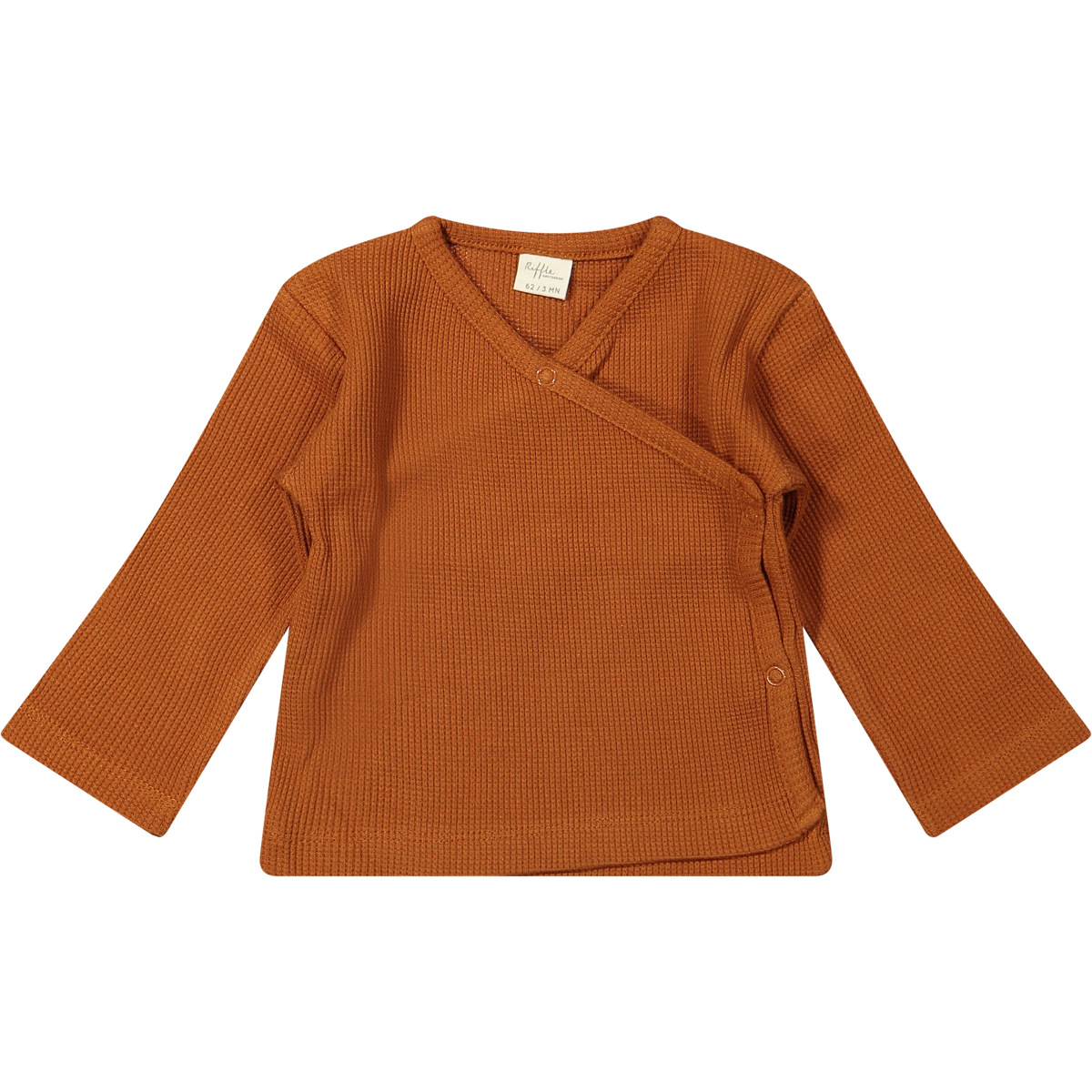 Turn Over Top Noa Rib Waffle Leather Brown