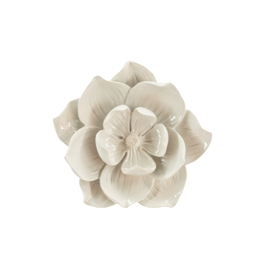 Wandbloem klein beige