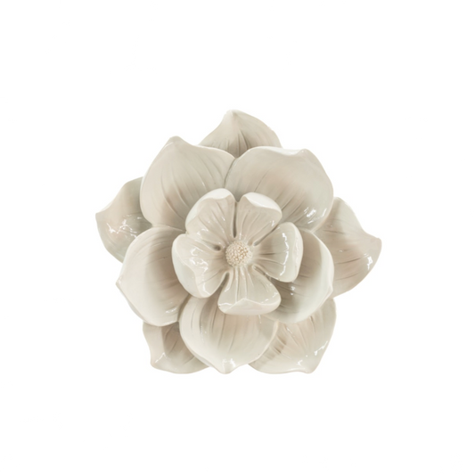 Wandbloem klein beige