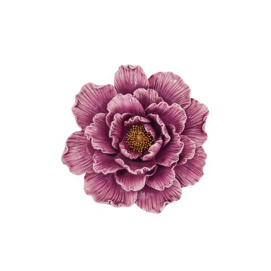 Wandbloem pioenroos paars