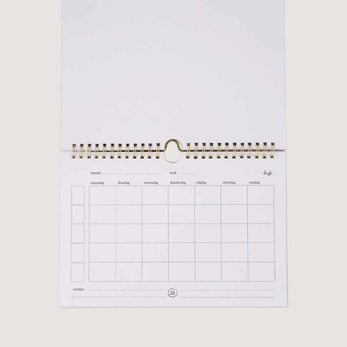 Weekplanner Today Is a Lovely Day Hartje 25 x 17 cm