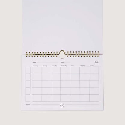Weekplanner Today Is a Lovely Day Hartje 25 x 17 cm