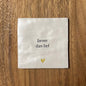 Tegeltje Liever dan lief | Beige parelmoer