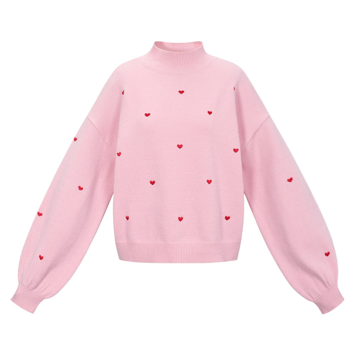 Sweetheart charm sweater | Roze - rood