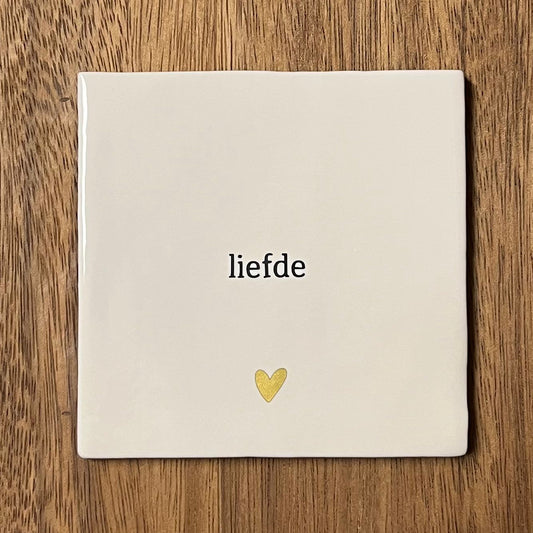 Tegeltje Liefde | Wit